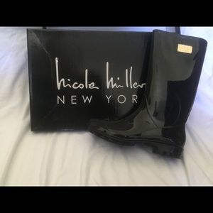 NIB Nicole Miller Waterproof Rain Boots